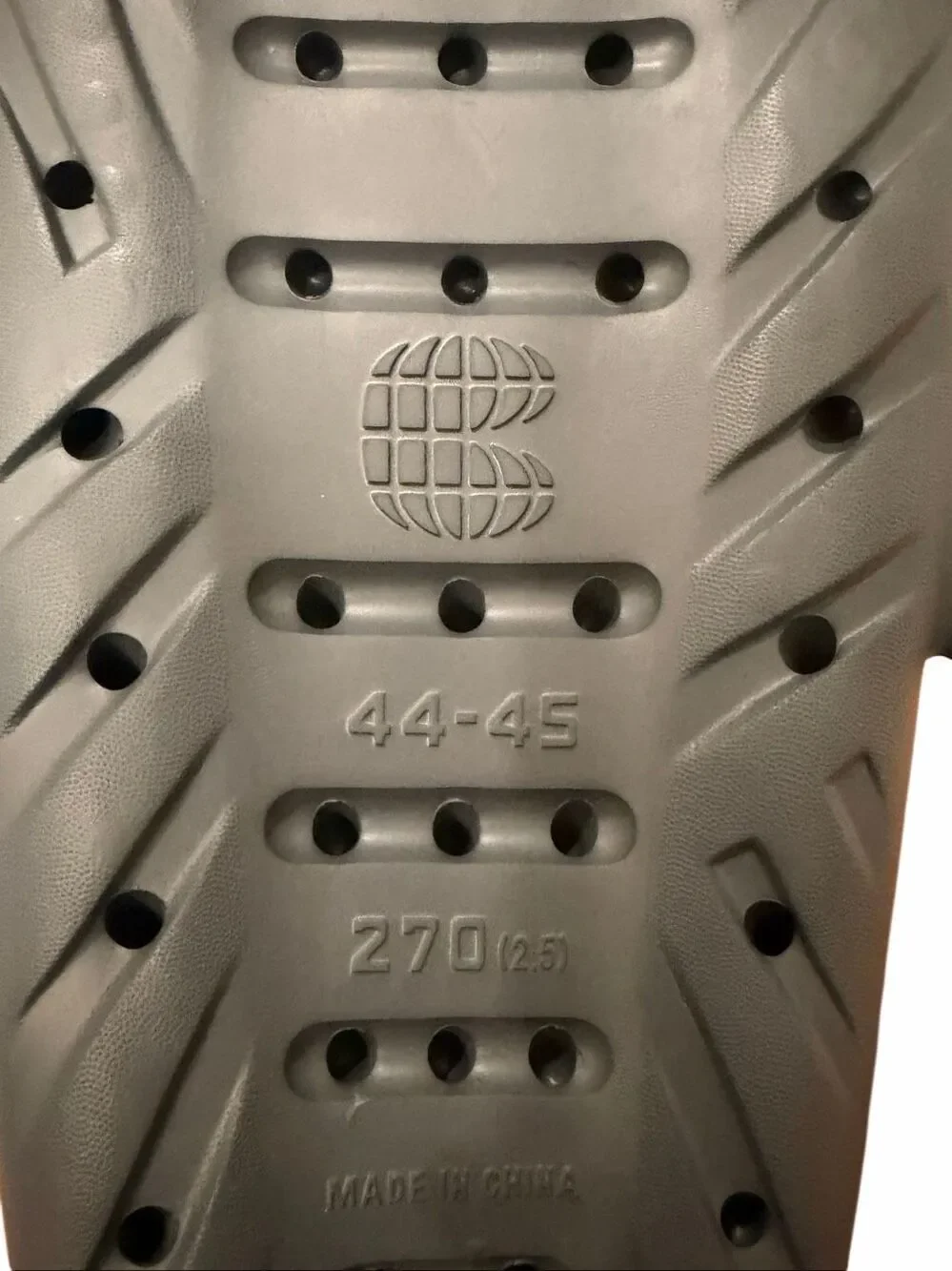 Shark Slides - grey- size 44-45 (11-11.5)